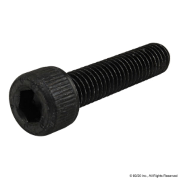 M8-1.25 Socket Head Cap Screw, Black Oxide Steel, 35 mm Length