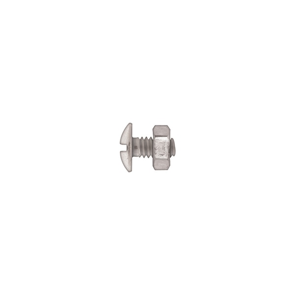Zinc License Plate Screw/Nut 1/4