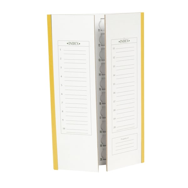Slide Tray Cardboard, Yllw, 20-Place, PK72