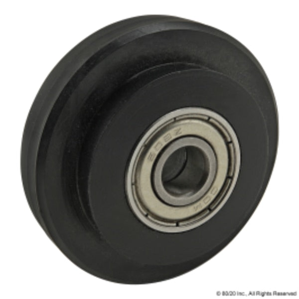 Roller Wheel 47 Slot10 Nylon Blk