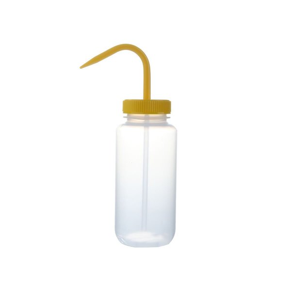 Wash Bottle, Color Coded, Wde, Clr/Yllw, PK6
