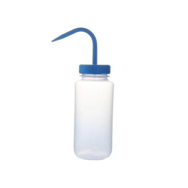 Wash Bottle, Color Coded, Wde, Clr/Blue, PK6