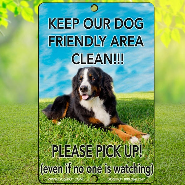 Reflective Dog Park Pet Sign, 11.5