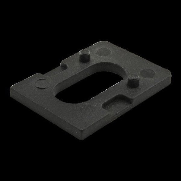 Panel Mount Block Spacer 2mm Nylon Blk