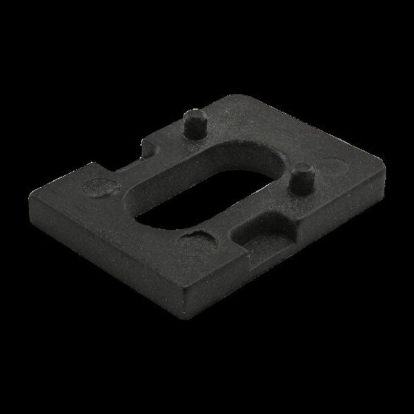 Panel Mount Block Spacer 3mm Nylon Blk