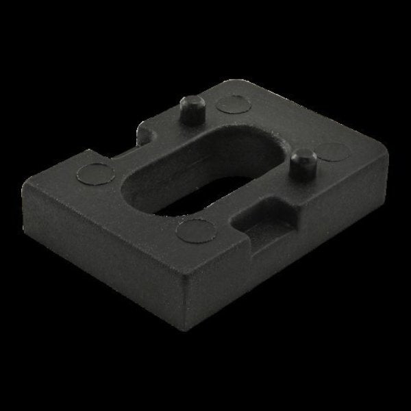 Panel Mount Block Spacer 5mm Nylon Blk