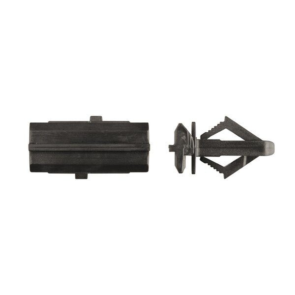 Blk Nyl Fender Moulding Ret 9mmX14mm Hole 22mm L PK15