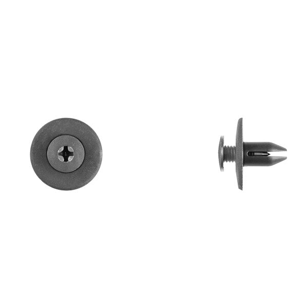 Blk Nyln Screw Fender Ret 7mm Hole Size 12mm Stem L PK15