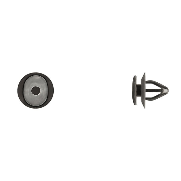 Blk Nyln Fender Trim Ret 9mm Hole Size 11.5mm Stem L PK25