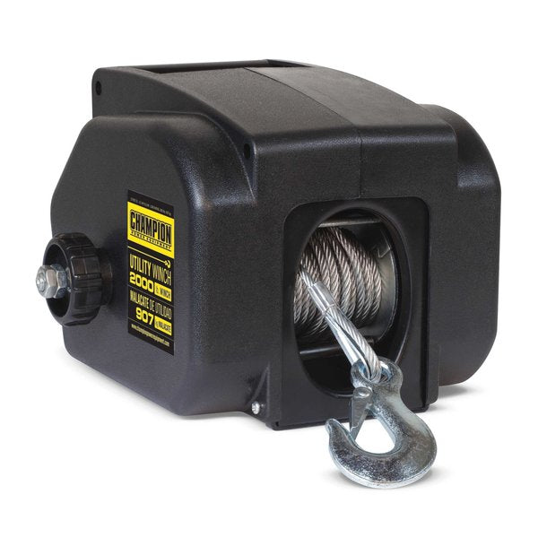 Utility Winch Kit, 12V, 2000 lb