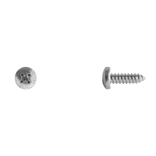 Sheet Metal Screw, #14 x 3/4 in, Stainless Steel Pan Head Phillips Drive