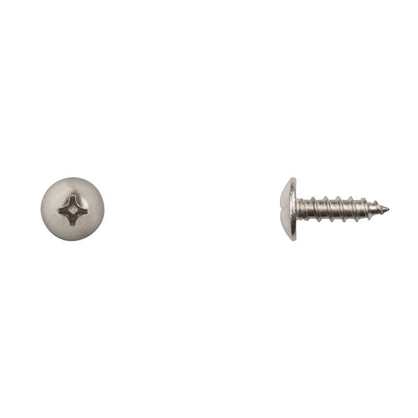 Sheet Metal Screw, #12 x 3/4 in, 18-8 Stainless Steel Truss Head Phillips Drive