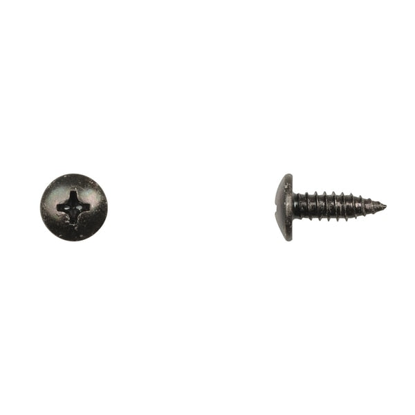 Blk License Plate Screws 14X3/4
