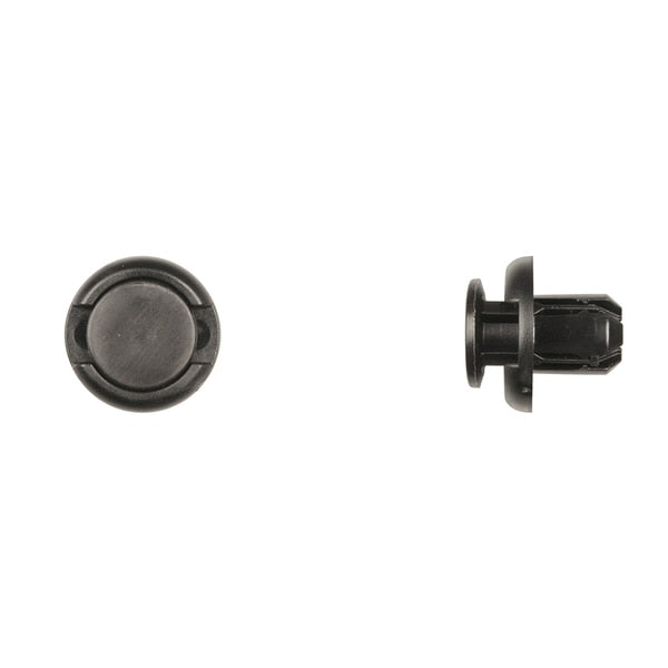 Blk Nyln Front Bumper Ret 10mm Hole Size 11mm Stem L PK15