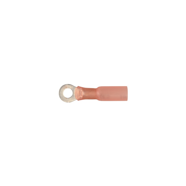 Red Nyln Crimp Wire Terminal #8 Stud/RingType 22-18 G Wire PK10