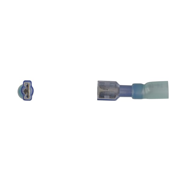 Blue Nyln Crimp Wire Terminal .250Tab F/InsF/Spd 16-14G Wire PK10