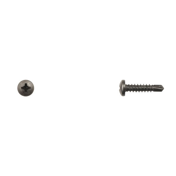 Blk Finish Pan Hd Tek Screws 8X3/4