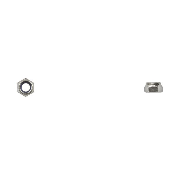 Nylon Insert Lock Nut, M5-0.80, Bright Zinc Plated