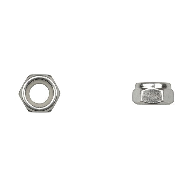Nylon Insert Lock Nut, M10-1.50, Bright Zinc Plated