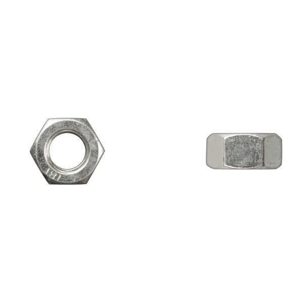 Hex Nut, M12-1.50, Class 8, Bright Zinc Plated