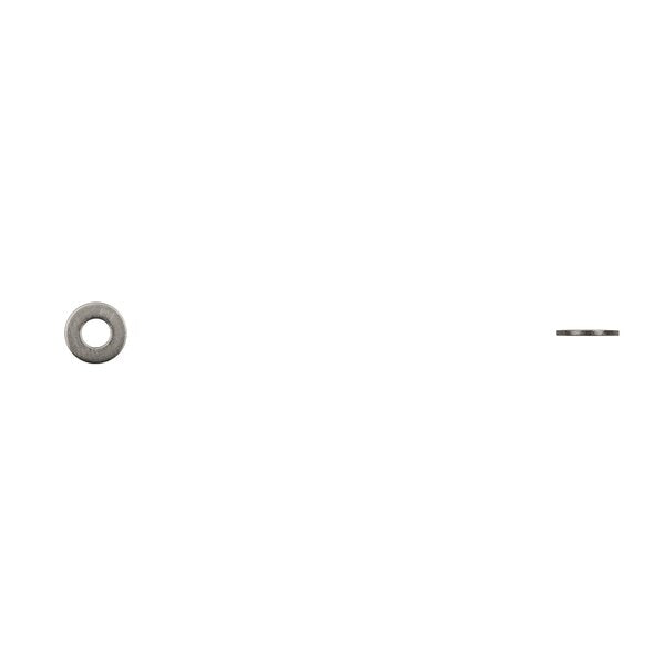 Plain Finish Stl Flatwashers 3.70mm ID 8.00mm OD .80mm Th PK100