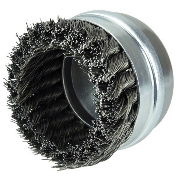 Single Row Wire Cup Wire Brush, Wt 1.5 Lbs Ea