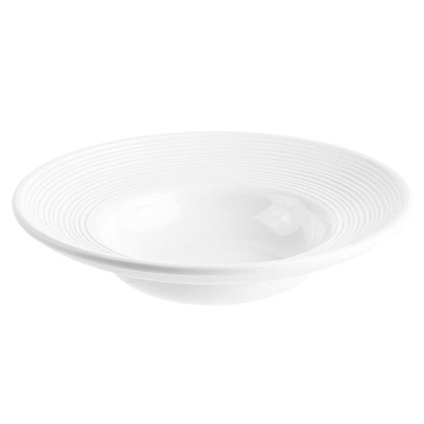 Round Pasta Bowl, White, Melamine, 14oz, 10