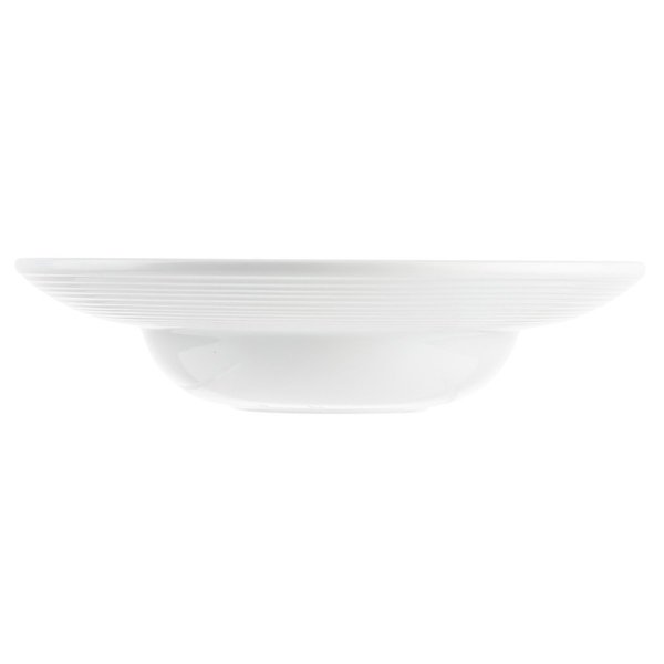Round Pasta Bowl, White, Melamine, 14oz, 10