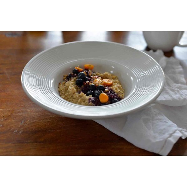Round Pasta Bowl, White, Melamine, 14oz, 10