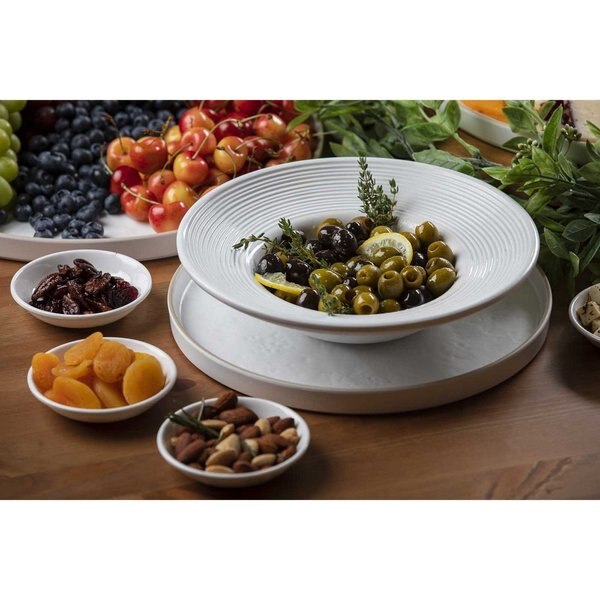 Round Pasta Bowl, White, Melamine, 14oz, 10