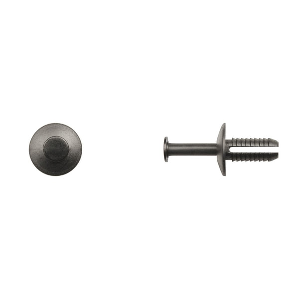 Blk Nyln Push Type Ret 6.3mm Hole Size 15mm Stem L PK50