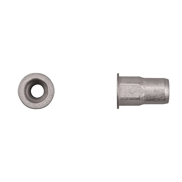 Nut Insert, M8-1.25 Thrd Sz, Hex, Steel, Zinc Yellow