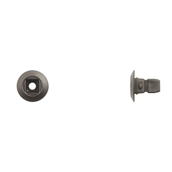 Blk Nyln Fender Screw Nuts 4.2mm Screw Size 12mm Stem PK15