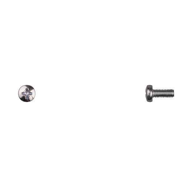 M4-0.70 x 10 mm Phillips Pan Machine Screw, Bright Zinc Plated