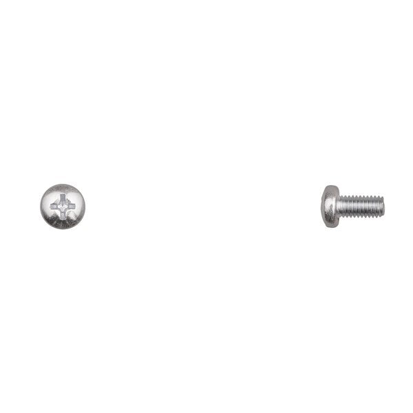 M5-0.80 x 10 mm Phillips Pan Machine Screw, Bright Zinc Plated