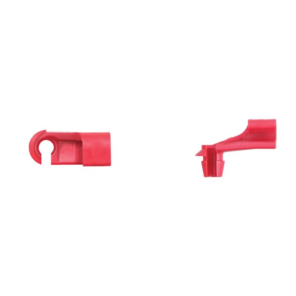 Red Nyln Door Rod Clips 5/32