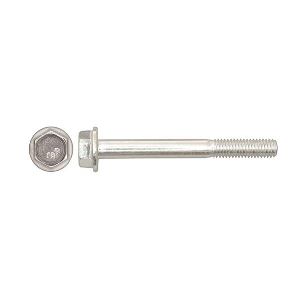 Class 10.9, M6-1.00 Flange Bolt, Bright Zinc Plated 55 mm L