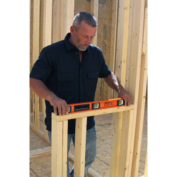 I-Beam Level, Number of Vials 3, 24 in. L