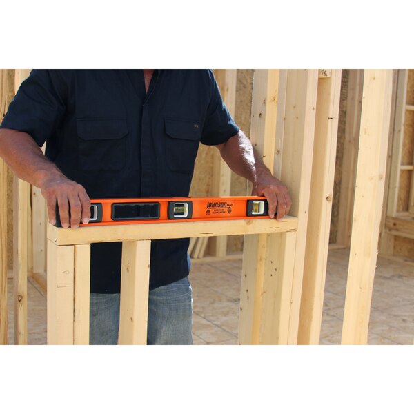 I-Beam Level, Number of Vials 3, 24 in. L