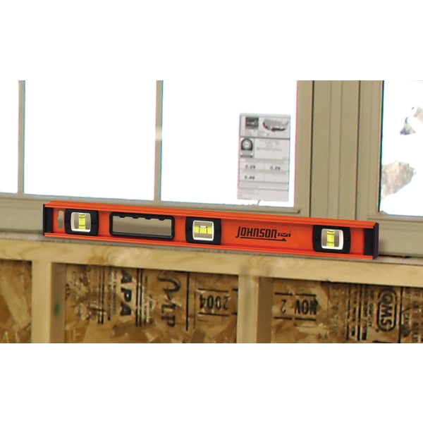 I-Beam Level, Number of Vials 3, 24 in. L