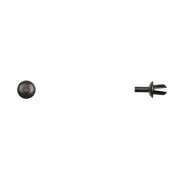 Blk Nyln Push Type Ret 5mm Hole Size 7mm Stem L PK50