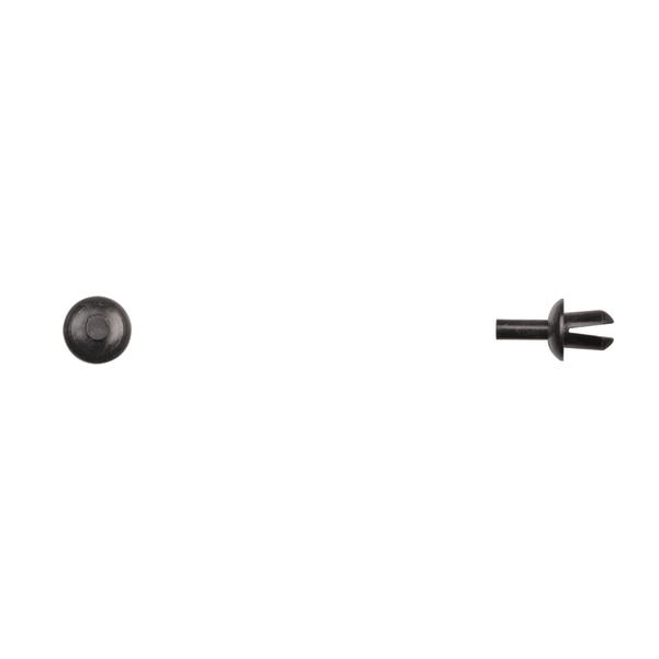 Blk Nyln Push Type Ret 5mm Hole Size 7mm Stem L PK25