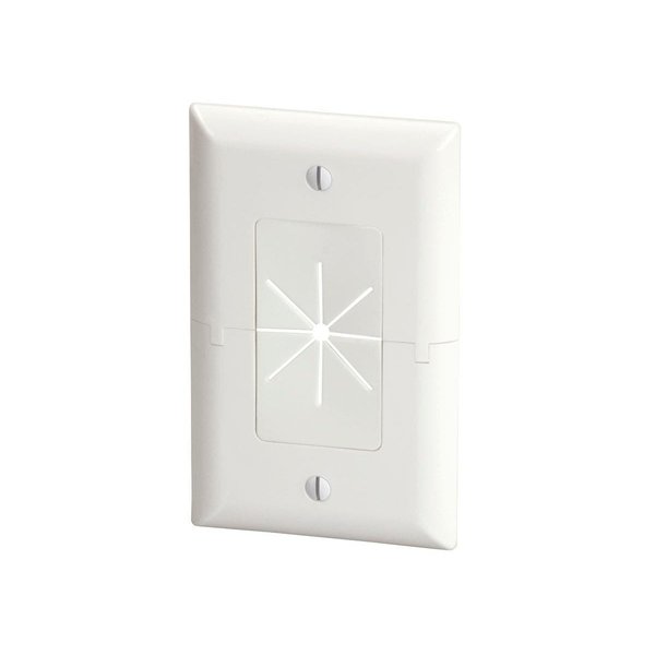 Split Plate, Flexible Opening, White