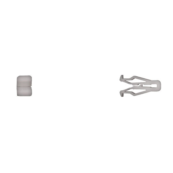 Wht Nyln Trim Mldg Clips 21mm Over All L PK50