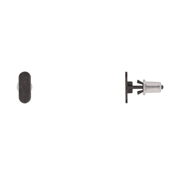 Blk Nyln Weatherstrip Ret 6mm Hole Size 17mm Stem L PK25