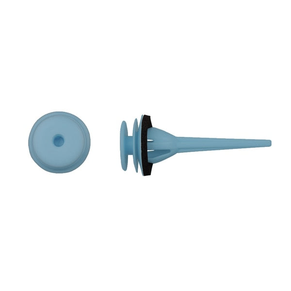 Blue Nyln License Plate Ret 10.5mm Stem Dia 39mm Stem L PK25