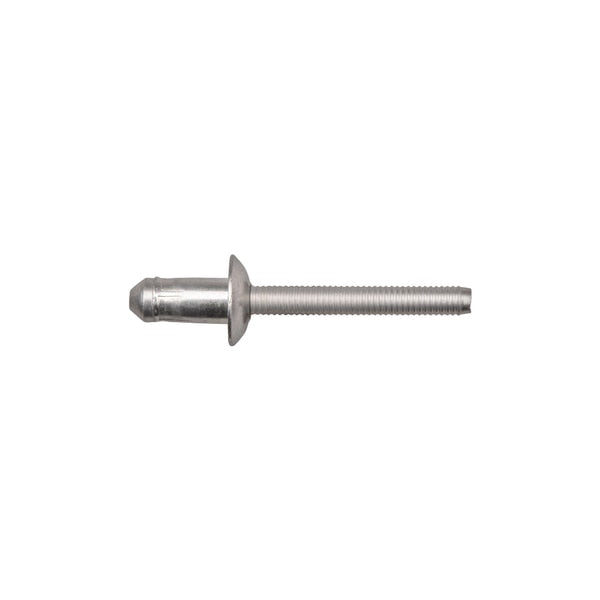 All Stl F150 Ford Pop Rivets 6.3mm Dia 1, Flanged Head, 1/4 in Dia., Steel Body