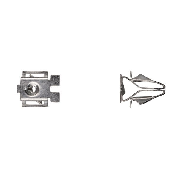 Zinc Garnish Moulding Clips #8 Screw Size 13mm W PK15
