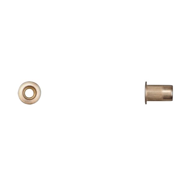 Nut Insert, M5-0.80 Thrd Sz, Zinc Yellow