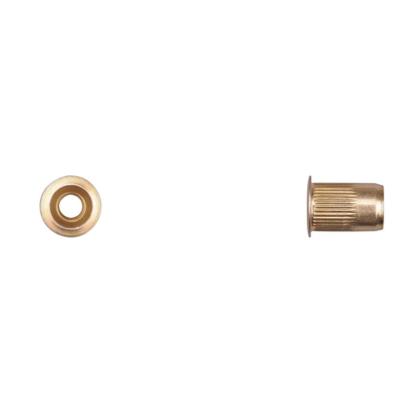 Nut Insert, M6-1.00 Thrd Sz, Zinc Yellow